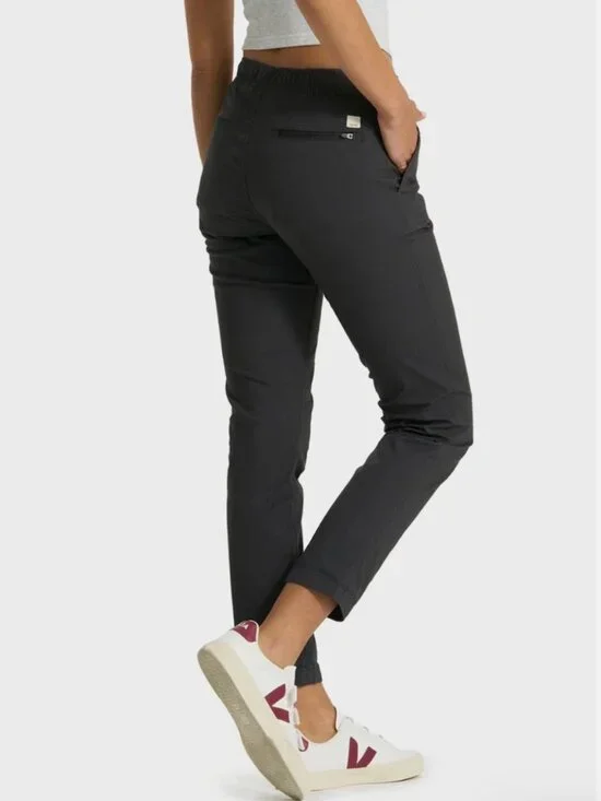 Vuori Women's Ripstop Pants Five-Pocket Design in Charcoal Grey, Size Large - Picture 2 of 10